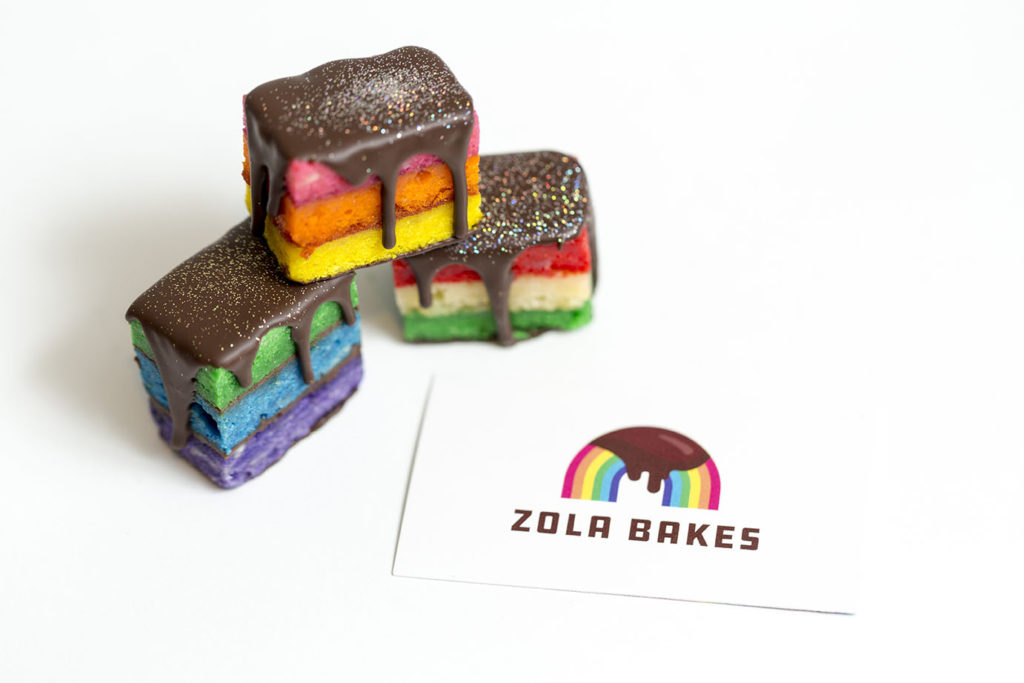 rainbow cookies by zola bakes