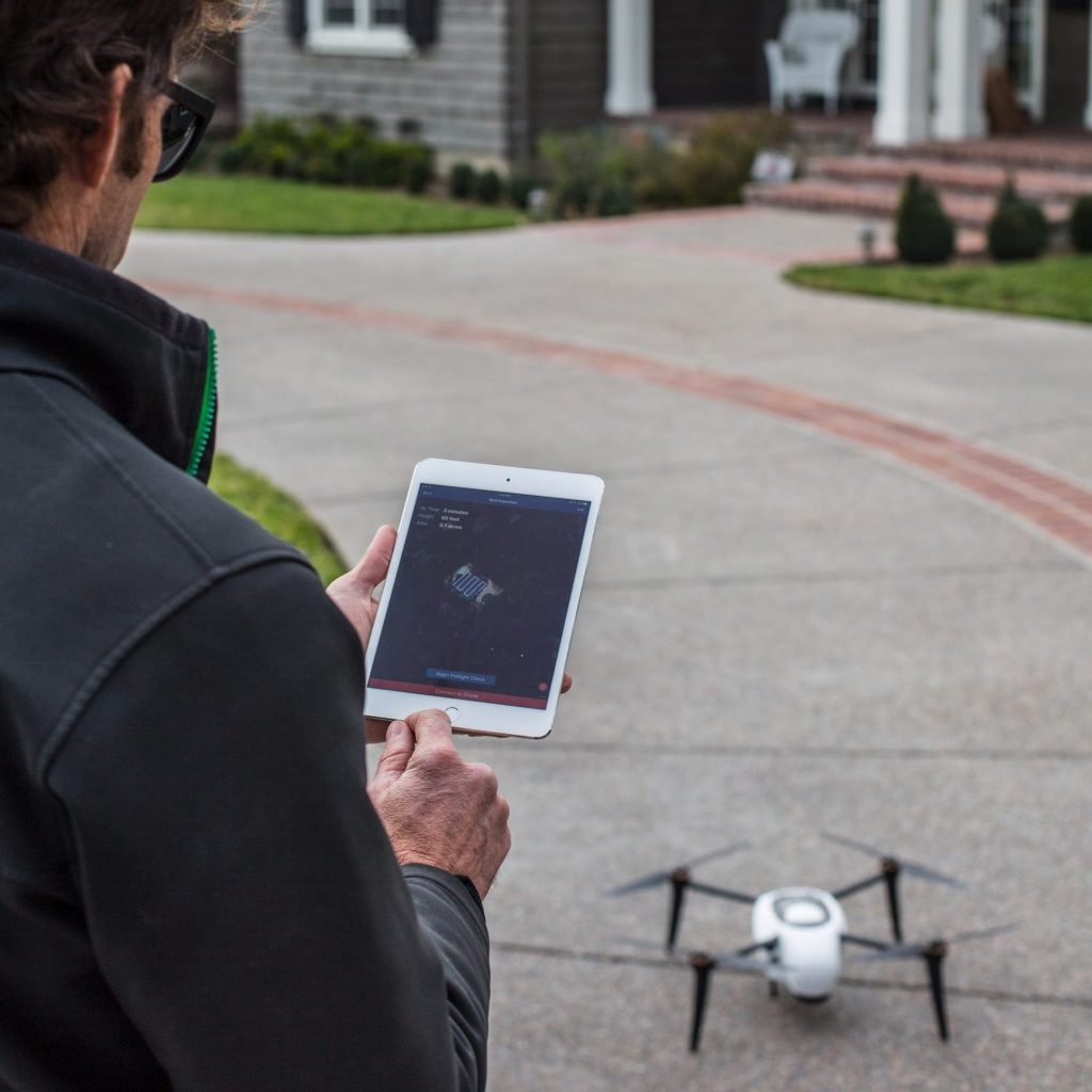 drone inspections at insurance site